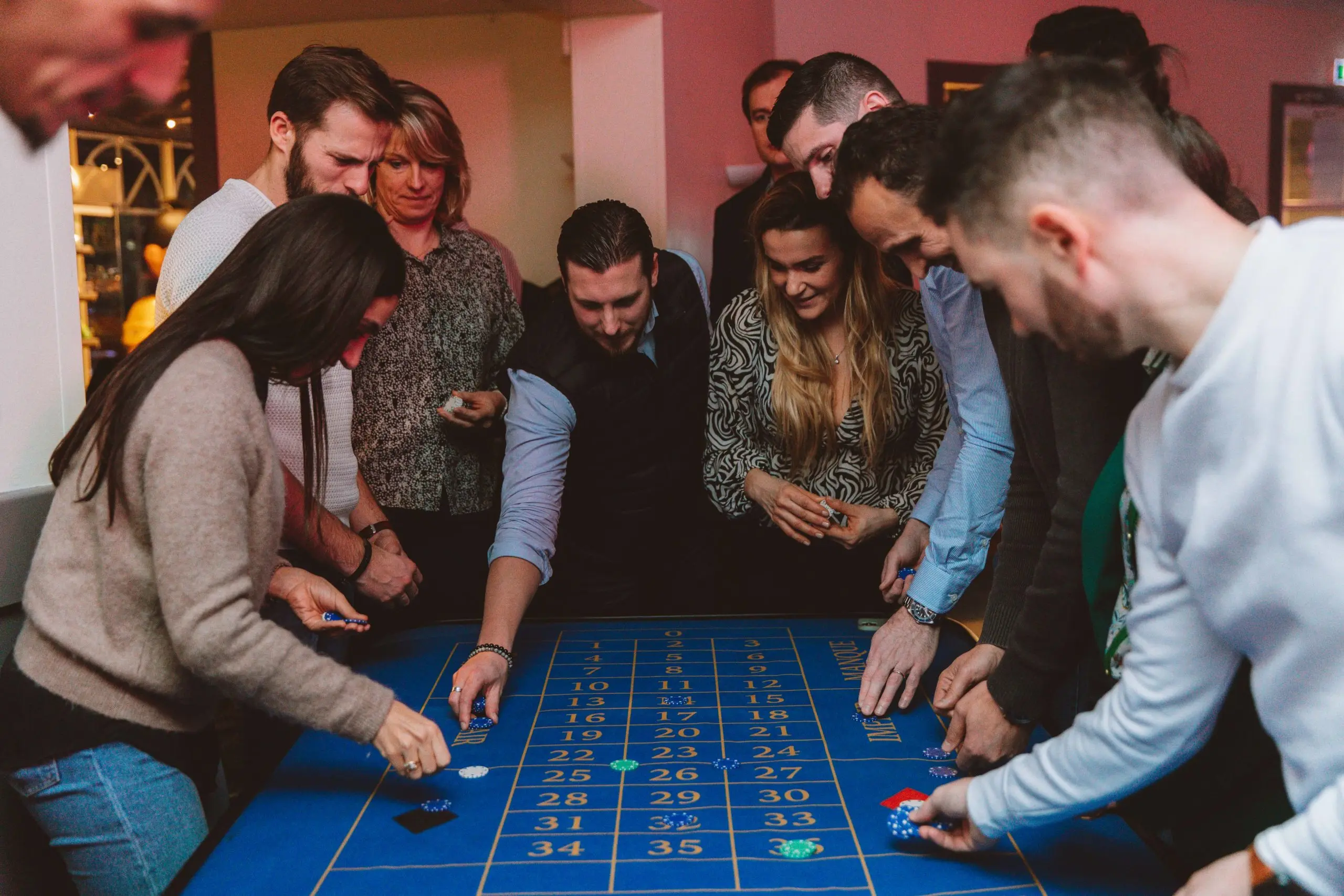Animation casino pendant une soirée d’entreprise
